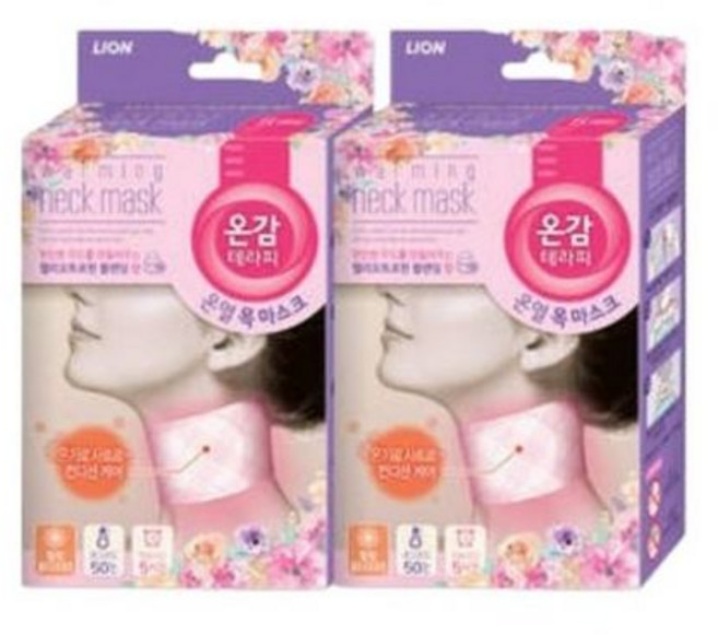 온감테라피 힐링 헬리오트로핀 5매입 x 2개, 1.온열목마스크 힐링 헬리오트로핀 5매입x2개