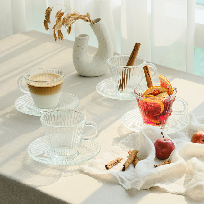 글라스락보에나 드 모네 커피잔 4인 8P 세트, 1개