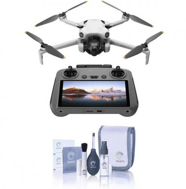 DJI 미니 4 프로 RC 2 접이식 드론 4K HDR 비디오 카메라 탑재 성인용 무게 0549파운드249g 이하 34분 비행 시간 최대 20km 영상 전송 거리 전방위 시야, (DJI RC 2)