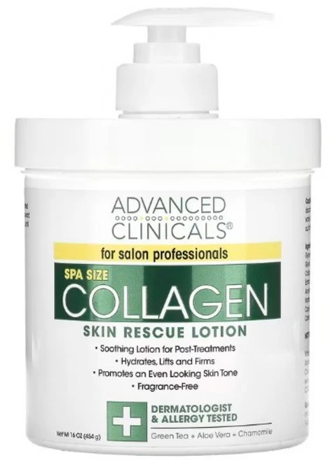 Advanced Clinicals 콜라겐 스킨 레스큐 로션 454g(16oz), 454g, 1개 - 쿠팡