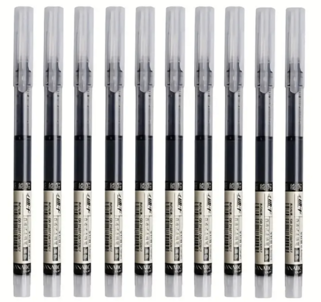 어스오피스 일기펜 부드러운 빠른건조 잉크펜 0.5mm 10P, 1개, 블랙