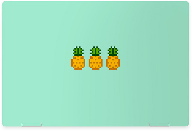알럽스킨 갤럭시북3 360 15인치 디자인 노트북 상판 스킨 NT750QFG, 파인애플, 1개