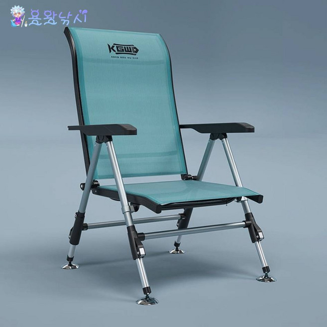 용왕낚시 낚시의자 KGWD 목받침일체형타입 인체공학굴곡형 초경량, 목받침일체형 낚시의자 단품