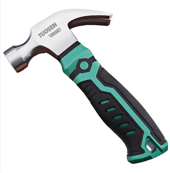 Dr.툴즈 고탄소강 스틸 빠루 망치 장도리 미끄럼 충격 방지 클로 해머, 1개, 화이버 핸들 원형헤드 스몰 미니