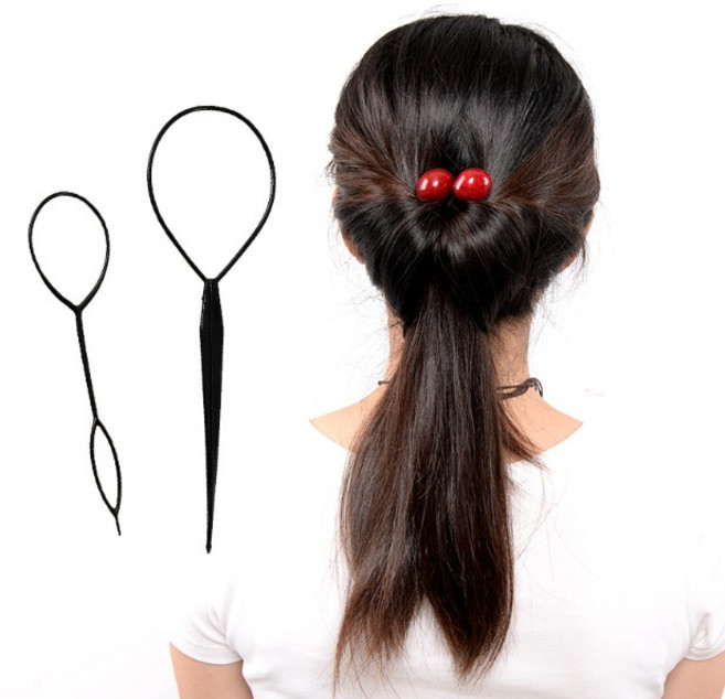 바이글로벌 승무원 올림 머리바늘 똥머리 끈 한복헤어 머리끈