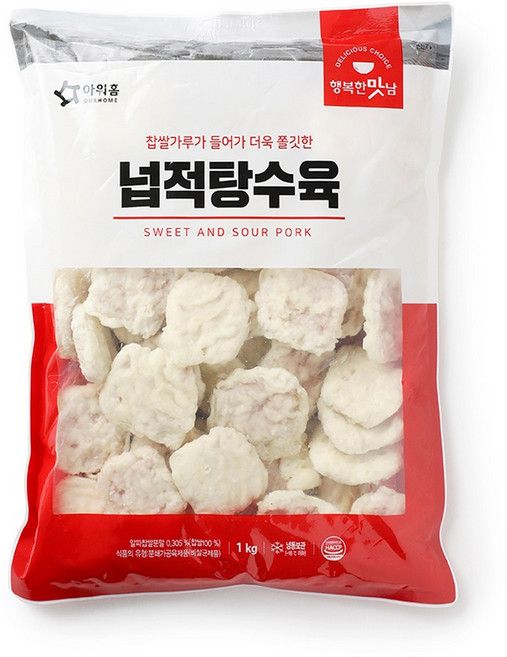 아워홈 행복한맛남 넙적탕수육, 2개, 1kg
