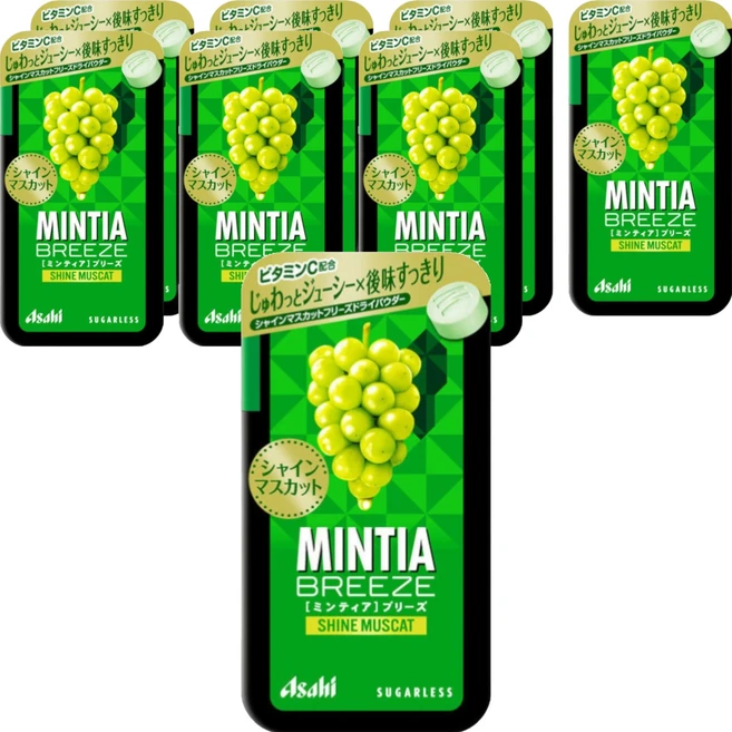 Asahi 민티아 브리즈 샤인 머스캣맛, 22g, 8개 - 쿠팡