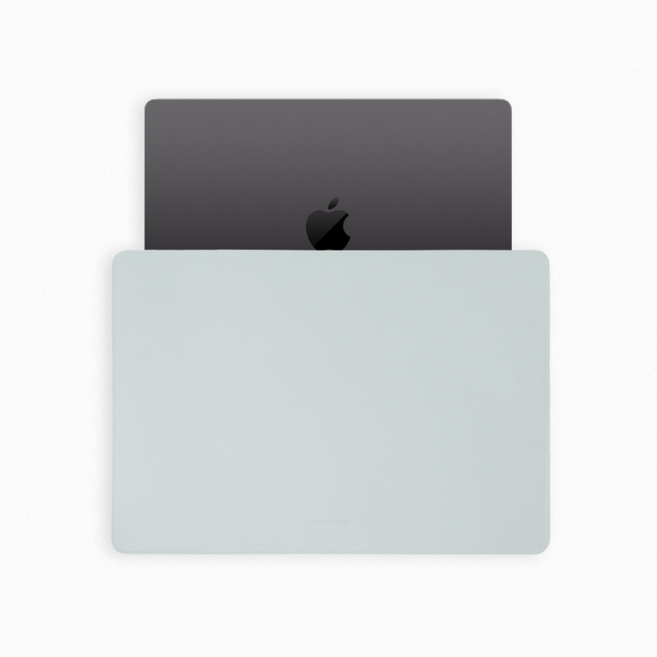 라보바르데 갤럭시북5프로 맥북 16인치 노트북파우치 가죽 노트북 가방, 클리어블루, 1개