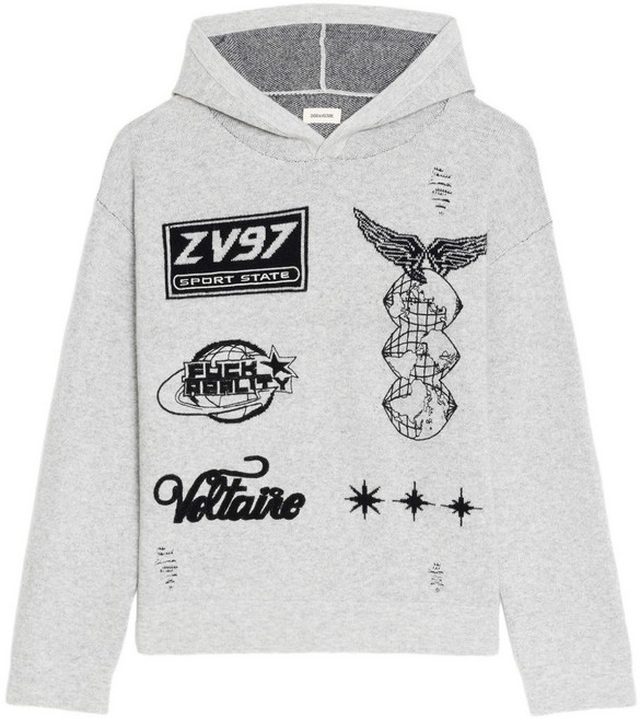 쟈딕앤볼테르 그래픽 프린트 후디