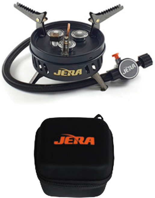 제라 강염 버너 로켓 스토브 서브 jb-103 가방 산업 원버너 플레이트 부르스타 이소 가스 그리들 파워, 제라버너 JB-103+가방, 블랙, 1개