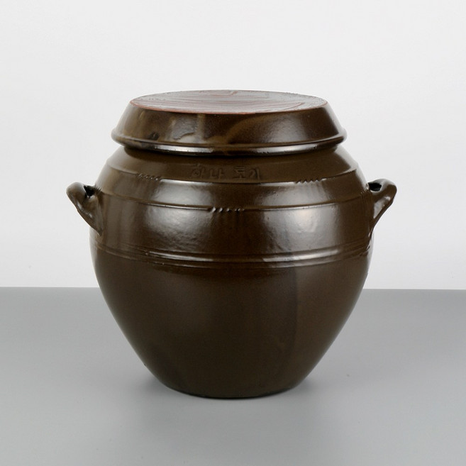 비채 국산 숨쉬는 옹기 항아리 18kg 장독 된장 매실 현관 소금 하나토기, 1개