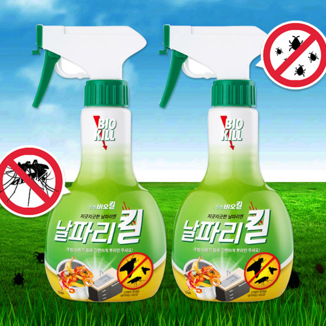 동성제약 날파리킬 370ml 1+1/비오킬 파리 모기 바퀴벌레 해충제