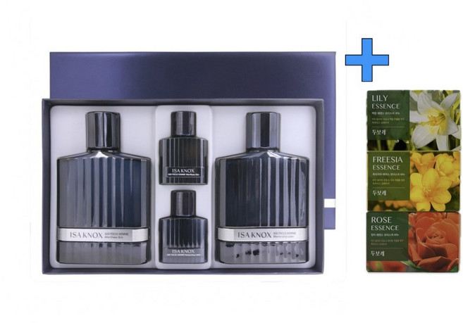 이자녹스 에이지포커스 옴므 2종 기획+아모레 두보레 비누3개, 1