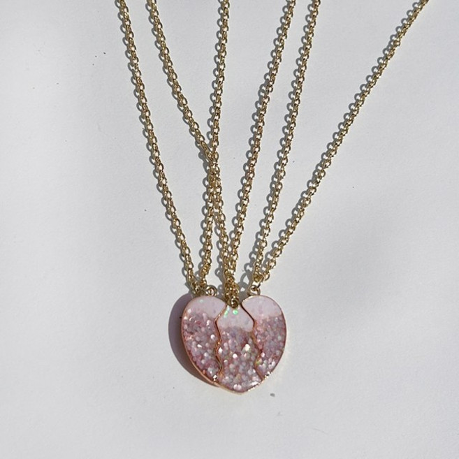 3인 자석 우정 커플 친구 목걸이 우정템 학생 중학생 생일 선물