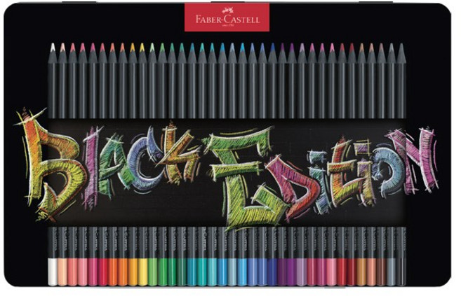 파버카스텔 블랙에디션 색연필 틴 116437, 1개, 36색