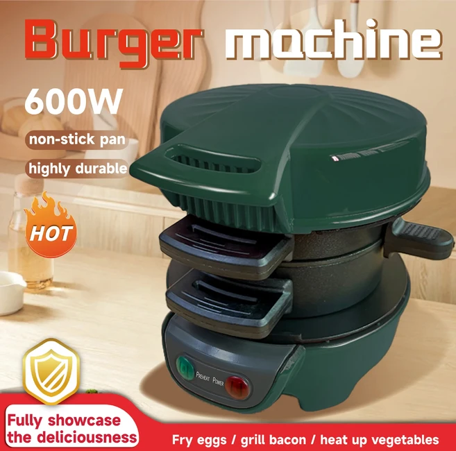 미국 표준 110V 샌드위치 도넛 메이커 케이크 아침 식사 대형 빵 제조기, 10 I