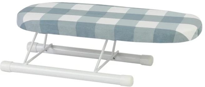 셔츠 소매에 적합한 간편한 보관 및 휴대용 미니 다리미판 접이식 보관 다리미 커프스 칼라 가정용 휴대용, 02 Blue