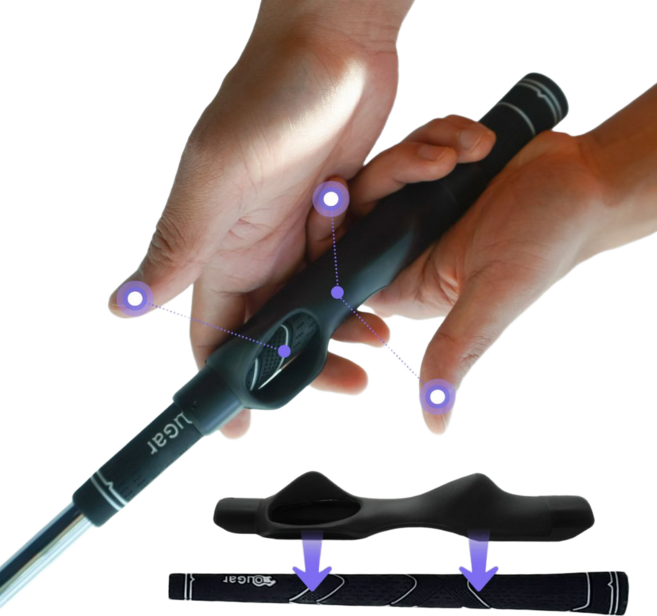 골프 그립 교정기 스윙 연습기 연습 용품 미끄럼방지 트레이너 남성용 여성용, 1개