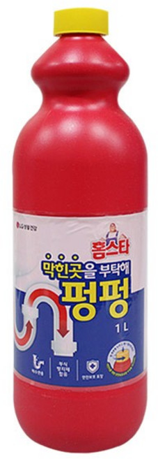 유한 락스 펑크린 배수구청소 배수관청소 1리터, 1개, 1g, 1ml