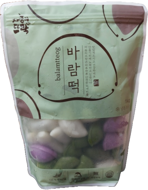 자농의뜨락 바람떡 1kg 굳지않는떡, 8개