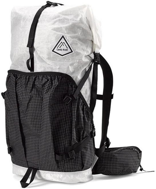 경량 배낭 방수 백패킹 DCH50 전문가용 캠핑 아웃도어 화이트 블랙, M(등길이 43-48cm), 흑백