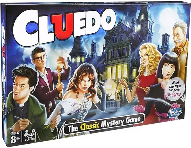 Cluedo 클래식 탐정 추리 미스터리 보드 Game2-6 플레이어 재미있는 가족 게임 영어 버전, Board Game 01, 1개