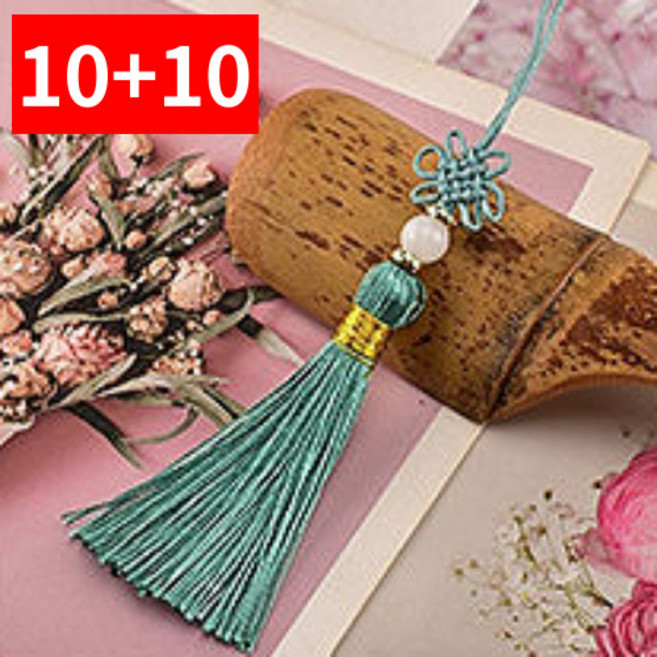 10+10 노리개 전통 선물 포장 장식 장신구 한복노리개, 에메랄드노리개, 20개