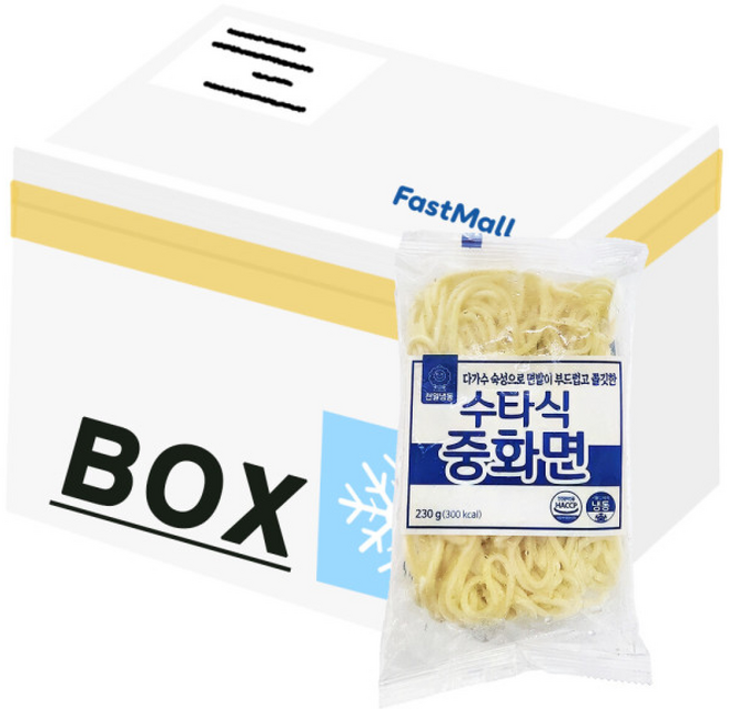 천일냉동 수타식 중화면(1인식), 30개, 230g