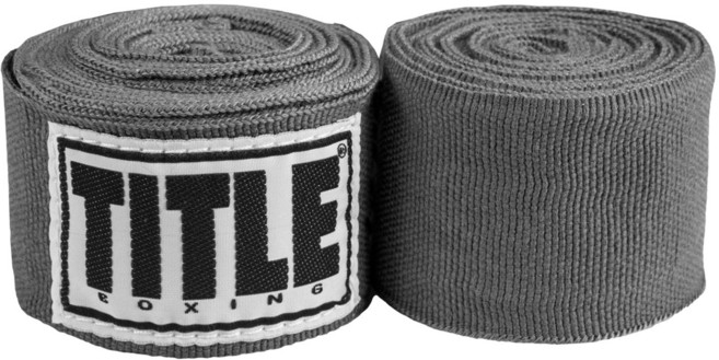 타이틀 복싱 셀렉트 반신축 멕시칸 핸드랩 복싱붕대 4.5m, 1개, 그레이