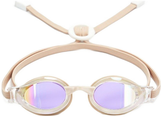 후그 달리 미러 접착식 패킹 수경 DALI_WHBG, 화이트베이지 + 화이트클리어, 1개