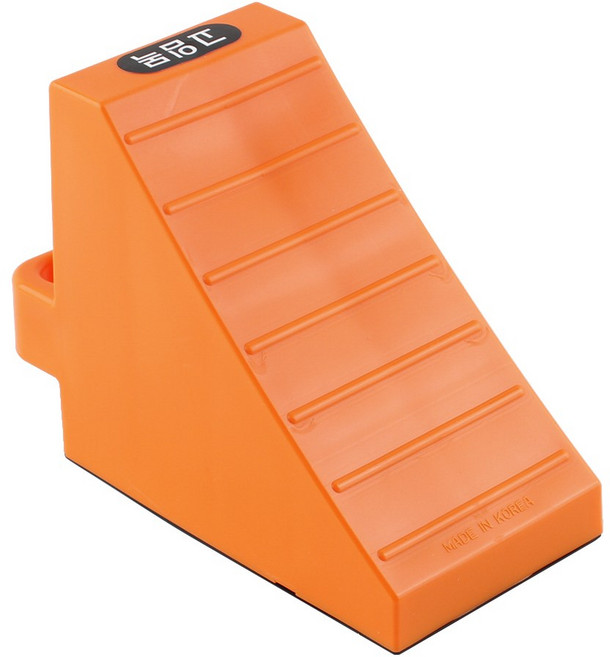 국산 칼라 고임목 버팀목 받침목 차량 밀림방지, 소형, 주황