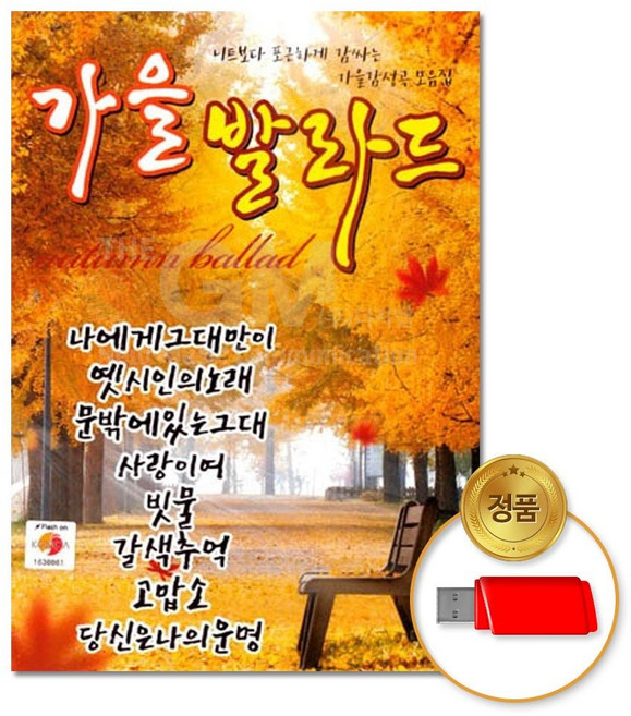 (더지엠) USB_가을발라드80곡 jhh+31978ZT