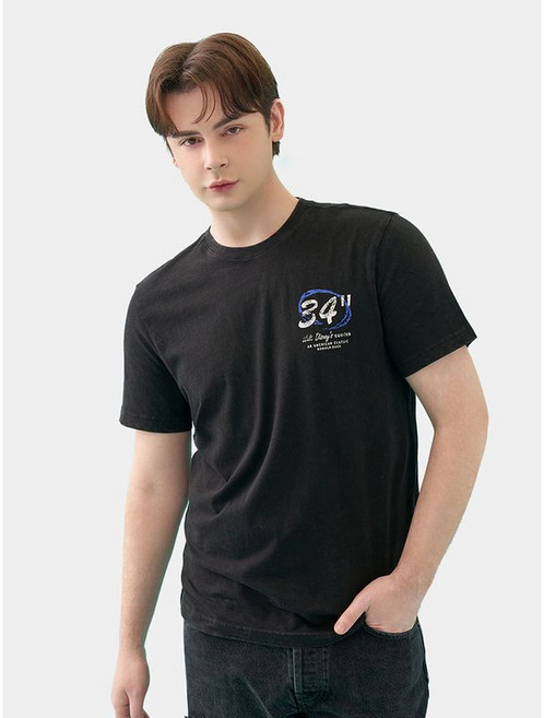 디즈니골프 남성 코튼 워싱 반팔 티셔츠 HL2MTS101