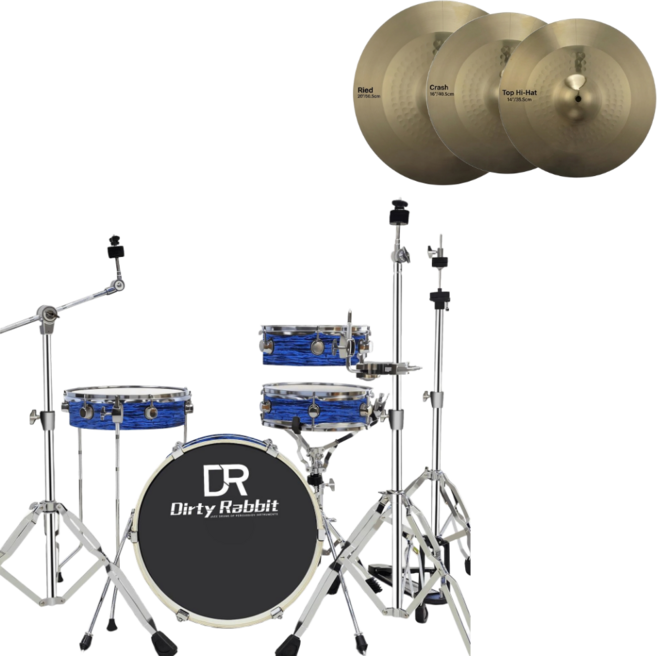 이스턴 코리아 DR STREET 드럼 세트 4기통 공연 합주 버스킹 라이브, 1세트, 웨이브 블루