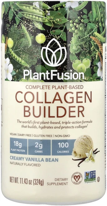 몸관리하세요 겨울입니다 PlantFusion Complete Plant-based Collagen Builder 크리미 바닐라빈 324g(11.43oz) 특별관리진행, PlantFusionCompletePlantbasedC, 324g, 1개 - 쿠팡