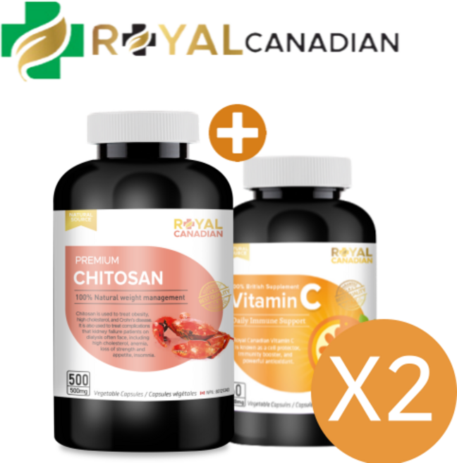 로얄 캐네디언 정품 키토산 수용성 500mg 500캡슐 캐나다 직구 해외 수입