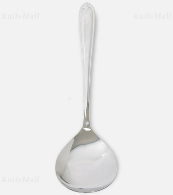 스텐 유광 뷔페 서빙스푼 샐러드 레스토랑 카페바스푼, 1개