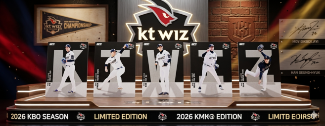 [전구단] SCC 야구 KBO 포토카드 2026시즌 스페셜 카드 풀세트, 1세트, KT 투수 알파벳