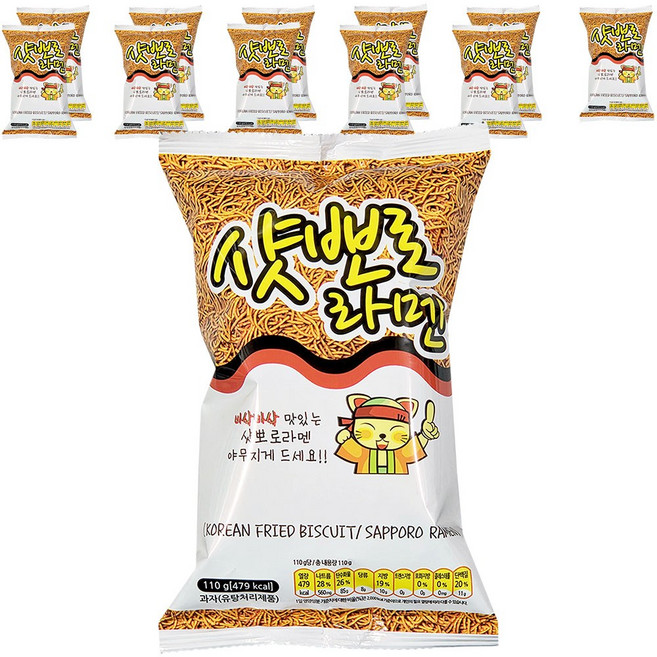 샷뽀로 라멘, 110g, 12개