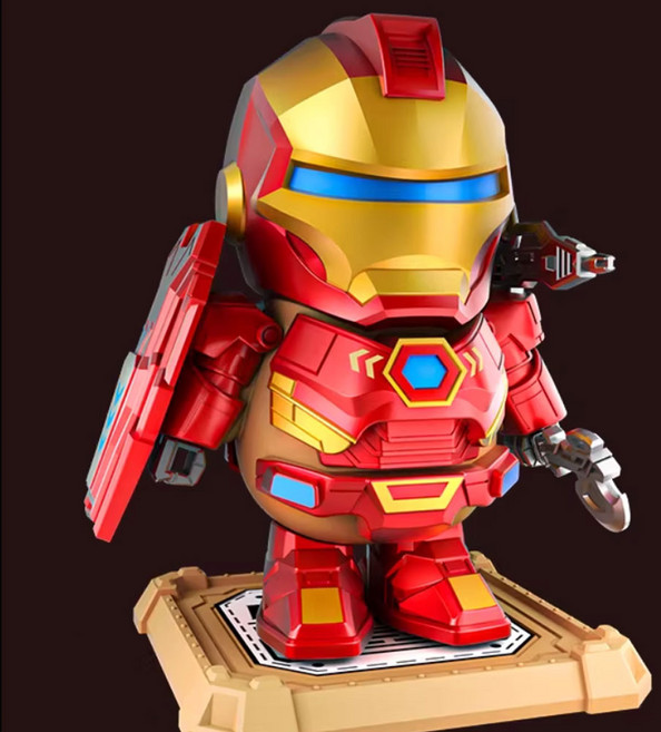 카피바라 아이언맨 뉴타입 변신 피규어 장난감 아이언바라 패키지 자석 마그네틱 컬러박스 3D 출력 조립 세트 Ironbara Capybara Iron Man, 1개