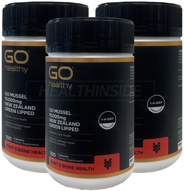 고헬씨 고 뉴질랜드 초록입홍합 머슬 19000 캡슐 100정, 3개