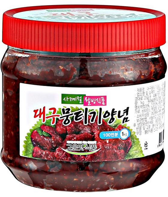 대구뭉티기양념1kg/고운맛식품, 1개, 1kg