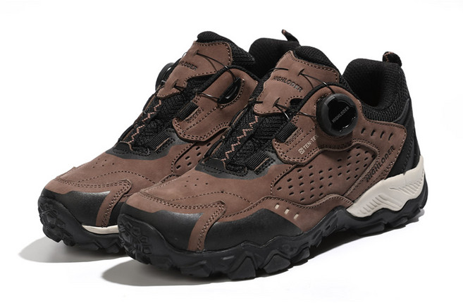 블루버드 남성 여성 가죽 등산화 다이얼 트레킹화 생활방수 912BB01