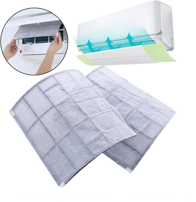 벽걸이 에어컨 필터 커버 공기 정화 탈취 효과, 1개