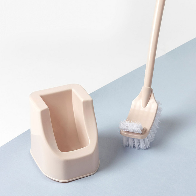 비스토어 틈새싹싹 사각케이스 화장실 변기솔 변기 청소, 핑크, 1개