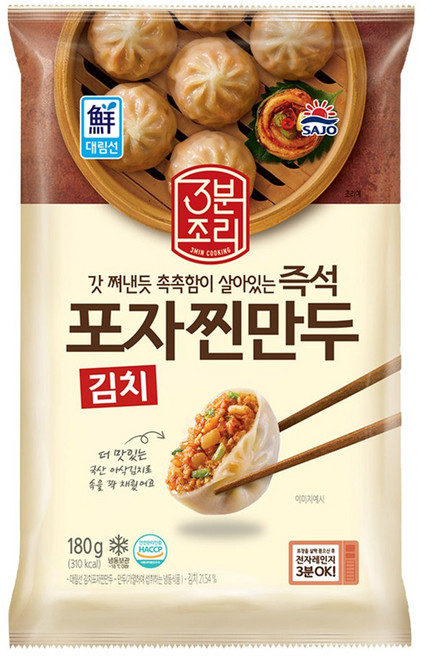 사조-김치포자찐만두180g, 5개, 180g