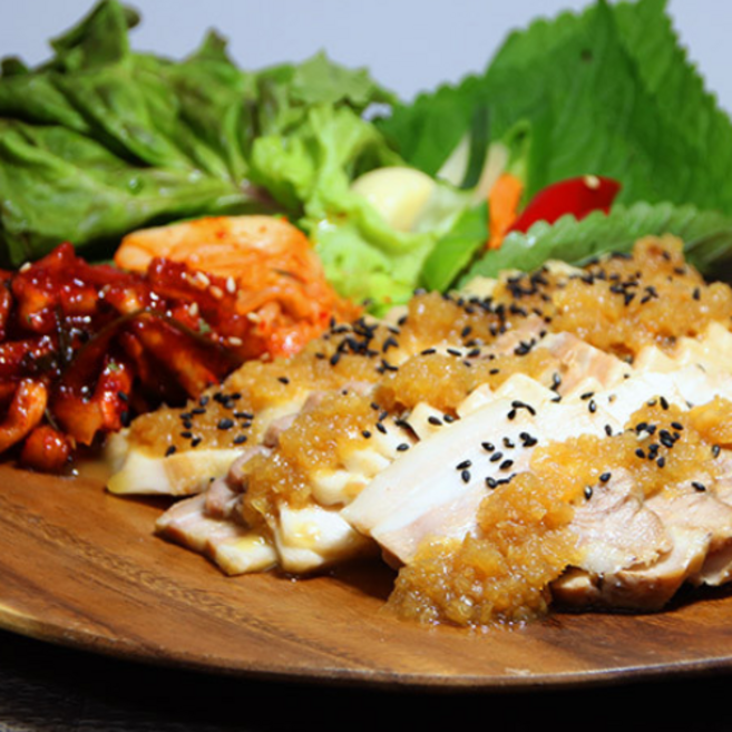 세방황칠 마늘보쌈세트(무말랭이+마늘소스+보쌈), 1개, 300g