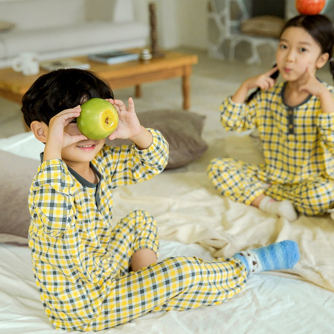 투위 가을겨울 피치기모 아동파자마 수면잠옷