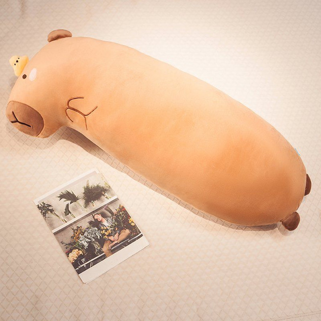 디아크몰 카피바라 죽부인 바디필로우 안고자는베개, 120cm (탈부착세탁), 2. 병아리 카피바라