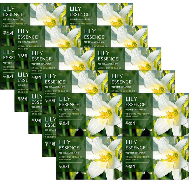 해피바스 두보레 비누 백합향, 100g, 20개입